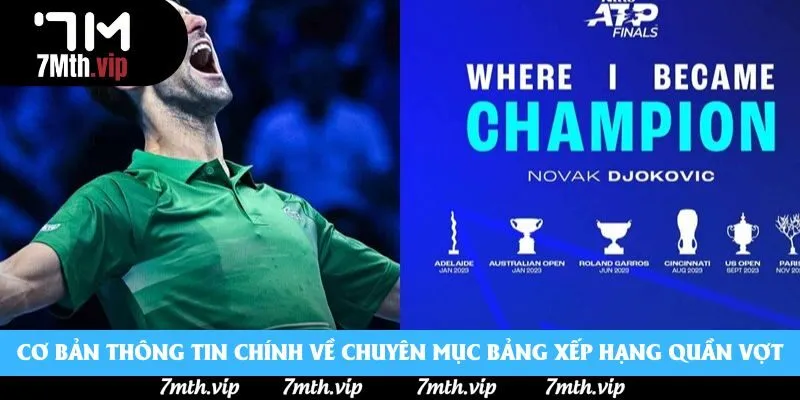 Cơ bản thông tin chính về chuyên mục bảng xếp hạng quần vợt Cơ bản thông tin chính về chuyên mục bảng xếp hạng quần vợt