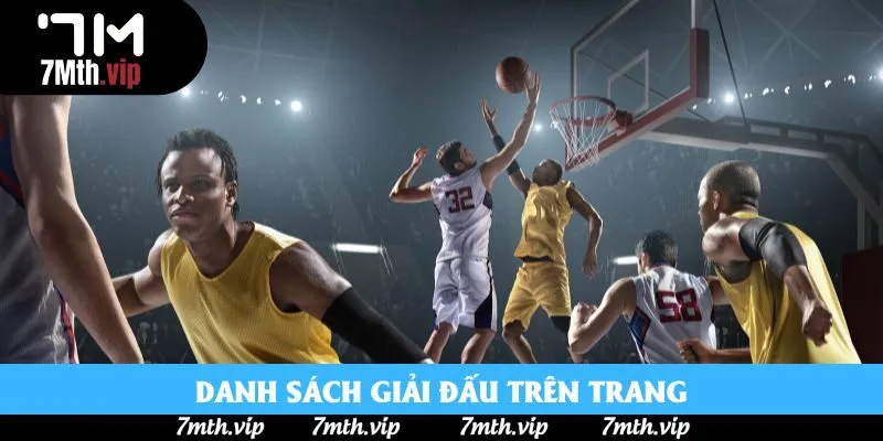 Danh sách giải đấu trên trang Danh sách giải đấu trên trang
